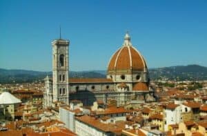 Vista sobre a cúpula de Filippo Brunelleschi, que marcou o início do Renascimento em Florença