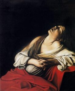 caravaggio Extasis de Maria