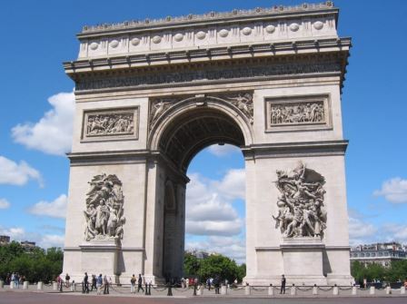 Arco do Triunfo de Paris decoracao