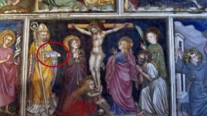 Jacobus de Voragine retratado com a Legenda Áurea