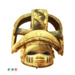 Máscara Géléde da Cultura Yoruba exposição virtual mascara Gelede