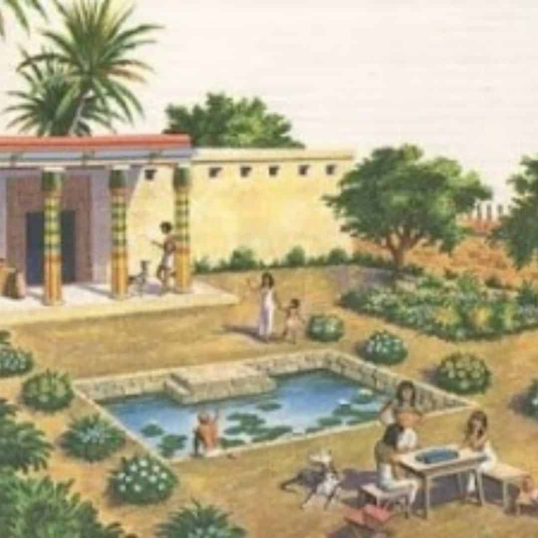Сады Египта храмовые и дворцовые сады