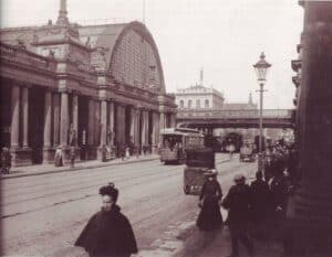 Estação de caminhos-de-ferro de Alexanderplatz, em Berlim, em 1904