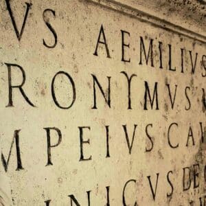 uma epigrafe romana