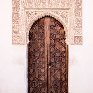 porta islâmica em forma de ferradura