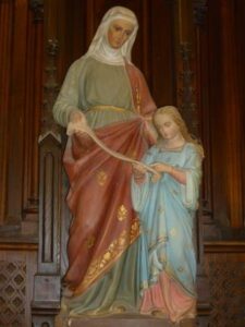 Iconografia de Jesus e Maria - Santa Ana ensina Maria
