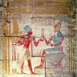 imagem de pinturas murais no egito antigo