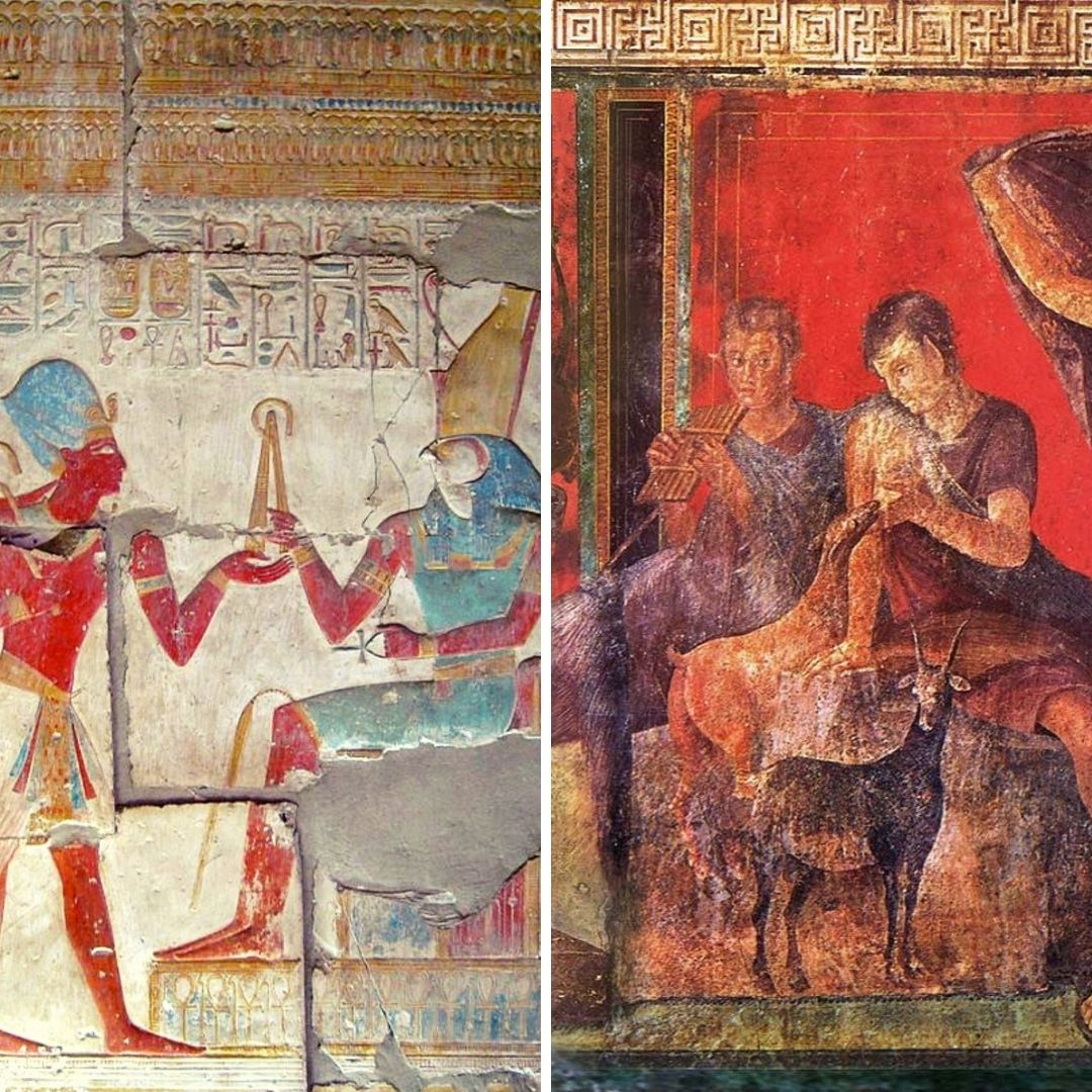 Capa pacote de 2 cursos Egito e Roma — Cultura, Crenças e Vida Quotidiana