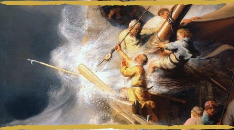 Tempestade no Mar da Galileia - uma magnífica obra de Rembrandt