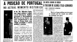 Estado novo em Portugal 2ª guerra mundial