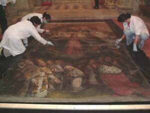 Painting restoration - large canvas