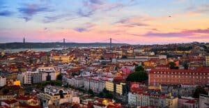 vista de Lisboa e do património cultural de Lisboa