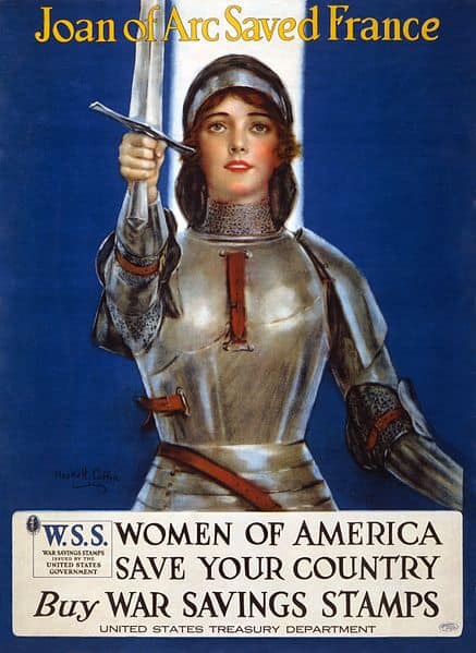 Joana d'Arc 1918 litografia