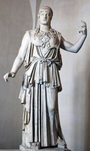 A Atena Partenos Altemps, cópia do Museu Nacional Romano.