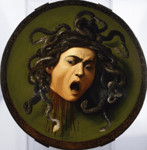 Medusa, de Caravaggio. 1598