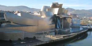 Uma perspetiva do Museu Guggenheim Bilbao