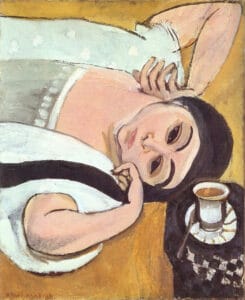 Faça uma pausa Henri Matisse, Laurette’s Head with a Coffee Cup, 1917, Kunstmuseum Solothurn, Solothurn, Switzerland.