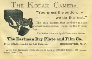 George Eastman Kodak nº 1 advertising