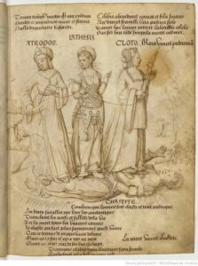 As moiras Coleção de 131 tabelas ou figuras, – 1501-1600 – manuscritos. Fonte: Gallica BnF