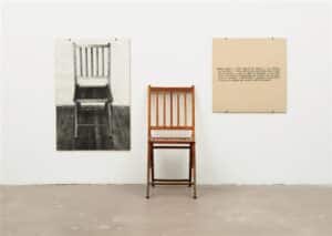 arte conceptual Joseph Kosuth one and three chairs