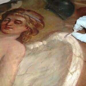 Conservação e Restauro de pintura - tratamento da tela