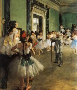 La clase de danza, Edgar Degas, 1874