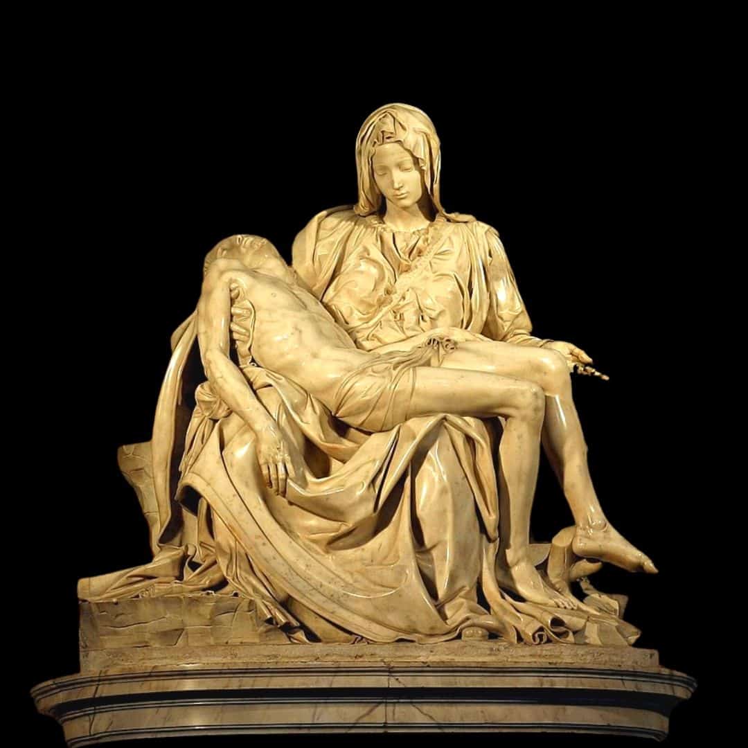 A Pietá de Miguel ângelo é uma das obras mais emblemáticas da escultura renascentista