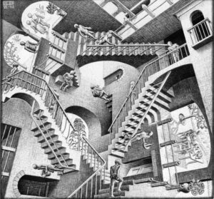 MC Escher Relatividade, 1953