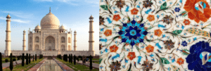Azulejos no Taj Mahal India