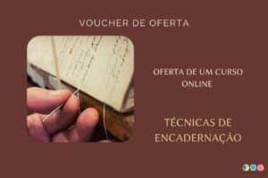 curso de encadernação artesanal - voucher de oferta