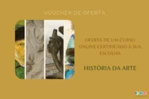 capa de voucher para curso de história da arte