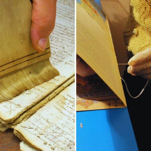 curso de conservação de documentos e encadernação