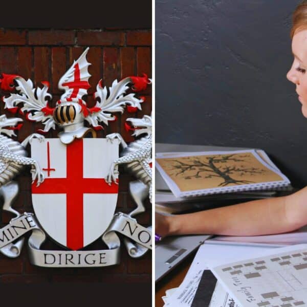 imagem de capa de pacote de 2 cursos online com certificado de genealogia e heráldica