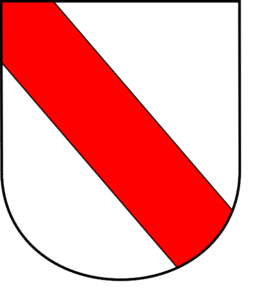 banda num brasão de armas